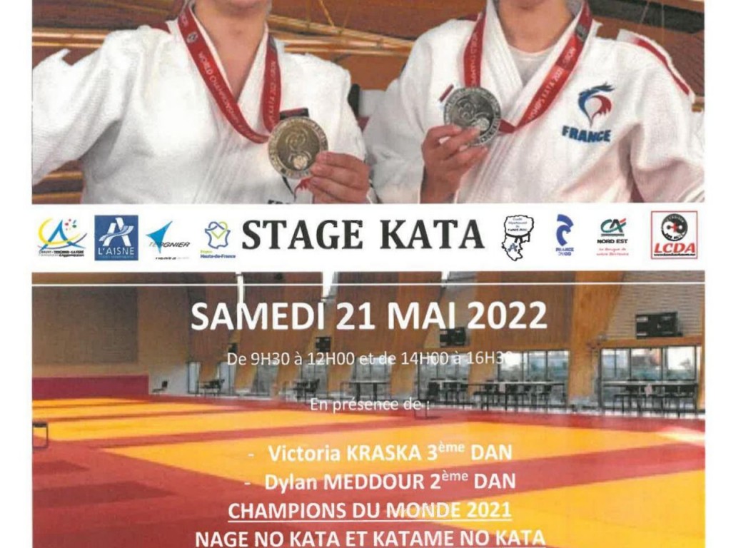 Image de l'actu 'STAGE KATA  21 MAI 2022 AVEC 2 CHAMPIONS DU MONDE A TERGNIER'
