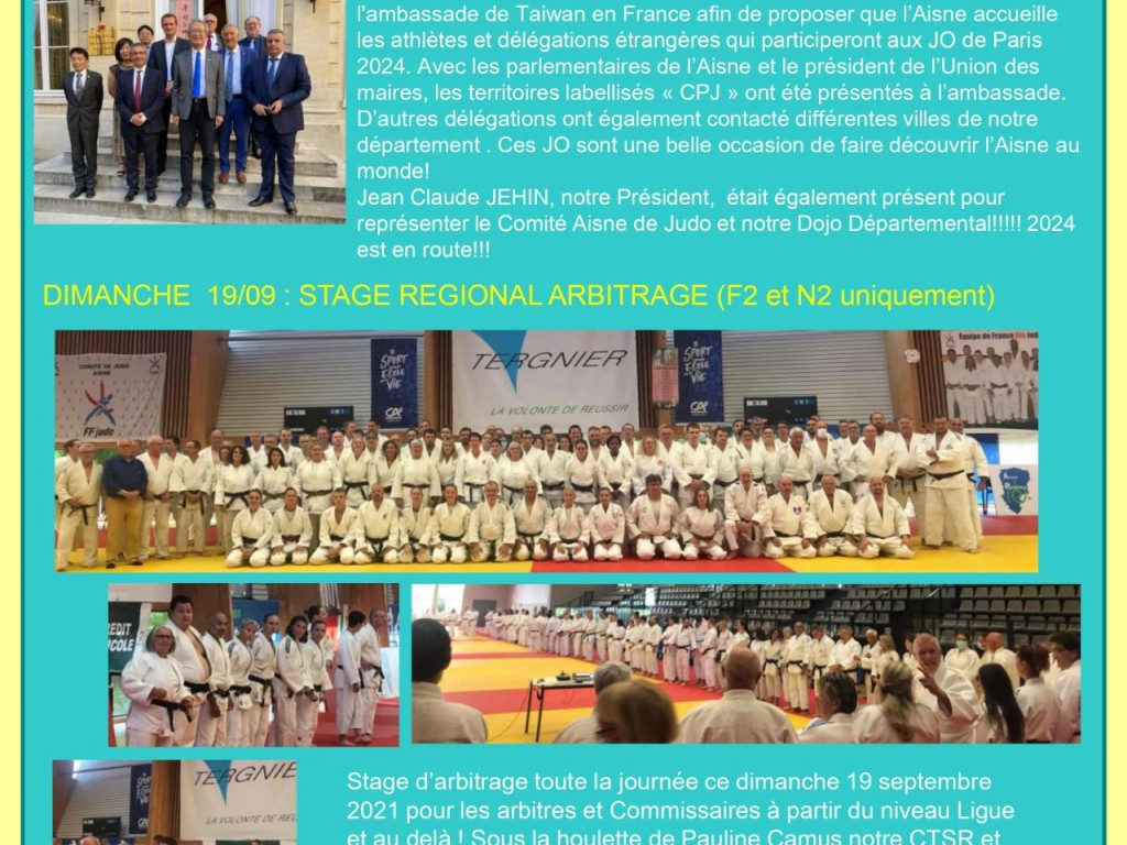 Image de l'actu 'JOURNAL COMITE AISNE DE JUDO N°33 SEPTEMBRE 2021'